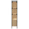 vidaXL Bookcase with Doors Sonoma Oak 76.5x30x154.5 cm Engineered Wood