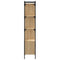 vidaXL Bookcase with Door Sonoma Oak 44.5x30x154.5 cm Engineered Wood