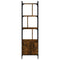 vidaXL Bookcase with Door Smoked Oak 44.5x30x154.5 cm Engineered Wood
