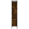 vidaXL Bookcase with Door Smoked Oak 44.5x30x154.5 cm Engineered Wood