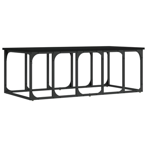 vidaXL Coffee Table Black 100x50x35.5 cm Engineered Wood