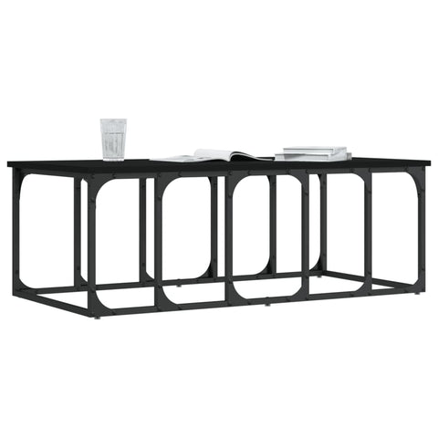 vidaXL Coffee Table Black 100x50x35.5 cm Engineered Wood