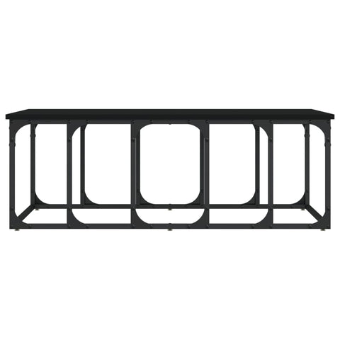 vidaXL Coffee Table Black 100x50x35.5 cm Engineered Wood