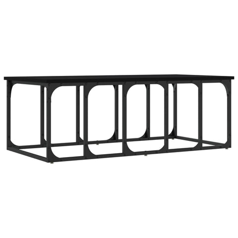vidaXL Coffee Table Black 100x50x35.5 cm Engineered Wood