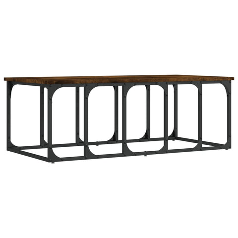 vidaXL Coffee Table Smoked Oak 100x50x35.5 cm Engineered Wood
