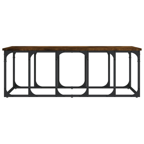 vidaXL Coffee Table Smoked Oak 100x50x35.5 cm Engineered Wood