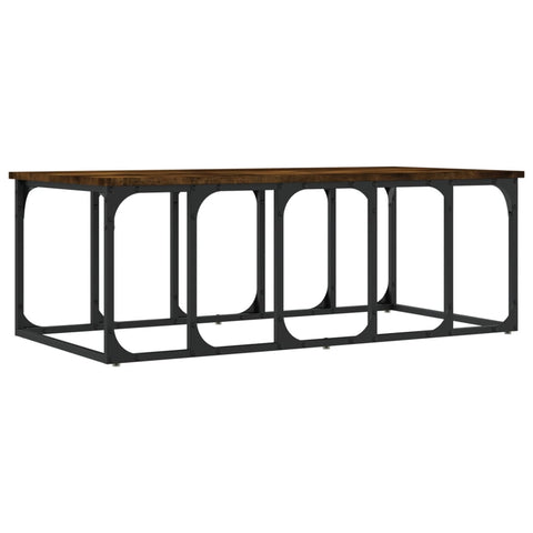 vidaXL Coffee Table Smoked Oak 100x50x35.5 cm Engineered Wood