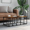 vidaXL Coffee Table Smoked Oak 100x50x35.5 cm Engineered Wood