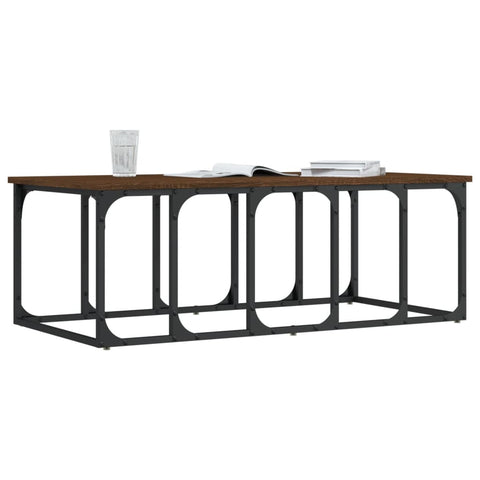 vidaXL Coffee Table Brown Oak 100x50x35.5 cm Engineered Wood