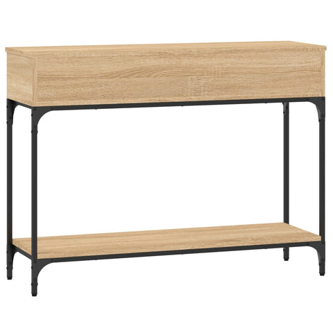vidaXL Console Table Sonoma Oak 100x30.5x75 cm Engineered Wood
