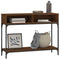 vidaXL Console Table Brown Oak 100x30.5x75 cm Engineered Wood