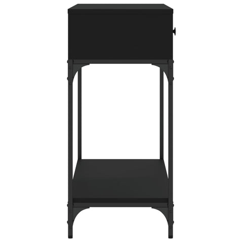 vidaXL Console Table Black 100x34.5x75 cm Engineered Wood