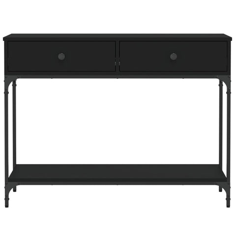 vidaXL Console Table Black 100x34.5x75 cm Engineered Wood