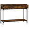 vidaXL Console Table Smoked Oak 100x34.5x75 cm Engineered Wood