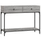 vidaXL Console Table Grey Sonoma 100x34.5x75 cm Engineered Wood