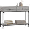vidaXL Console Table Grey Sonoma 100x34.5x75 cm Engineered Wood