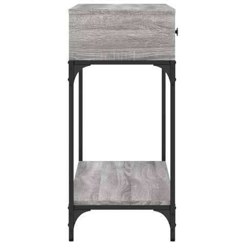 vidaXL Console Table Grey Sonoma 100x34.5x75 cm Engineered Wood
