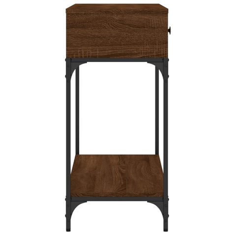 vidaXL Console Table Brown Oak 100x34.5x75 cm Engineered Wood