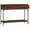 vidaXL Console Table Brown Oak 100x34.5x75 cm Engineered Wood