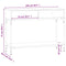 vidaXL Console Table Brown Oak 100x34.5x75 cm Engineered Wood