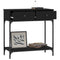 vidaXL Console Table Black 75x34.5x75 cm Engineered Wood