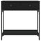 vidaXL Console Table Black 75x34.5x75 cm Engineered Wood