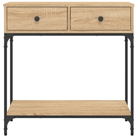 vidaXL Console Table Sonoma Oak 75x34.5x75 cm Engineered Wood