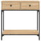vidaXL Console Table Sonoma Oak 75x34.5x75 cm Engineered Wood