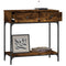 vidaXL Console Table Smoked Oak 75x34.5x75 cm Engineered Wood