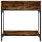 vidaXL Console Table Smoked Oak 75x34.5x75 cm Engineered Wood