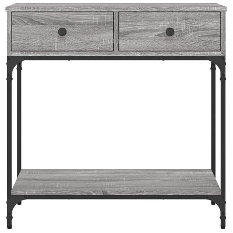 vidaXL Console Table Grey Sonoma 75x34.5x75 cm Engineered Wood