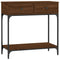 vidaXL Console Table Brown Oak 75x34.5x75 cm Engineered Wood
