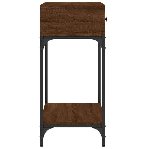 vidaXL Console Table Brown Oak 75x34.5x75 cm Engineered Wood