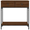 vidaXL Console Table Brown Oak 75x34.5x75 cm Engineered Wood
