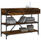 vidaXL Console Table with Drawers and Shelves Smoked Oak Engineered Wood