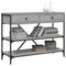 vidaXL Console Table with Drawers and Shelves Grey Sonoma Engineered Wood