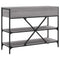 vidaXL Console Table with Drawers and Shelves Grey Sonoma Engineered Wood