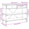 vidaXL Console Table with Drawers and Shelves Grey Sonoma Engineered Wood