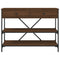 vidaXL Console Table with Drawers and Shelves Brown Oak Engineered Wood