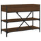 vidaXL Console Table with Drawers and Shelves Brown Oak Engineered Wood