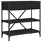 vidaXL Console Table Black 75x34.5x75 cm Engineered Wood
