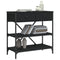 vidaXL Console Table Black 75x34.5x75 cm Engineered Wood