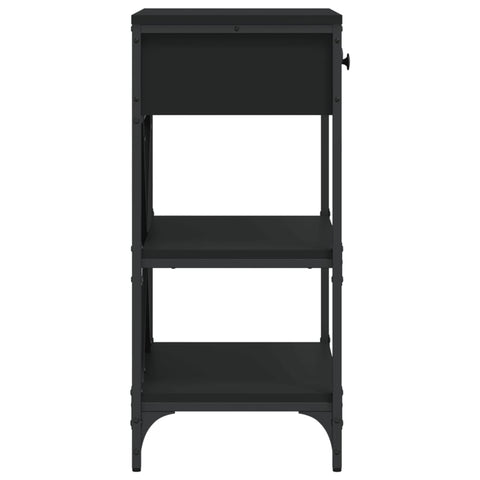 vidaXL Console Table Black 75x34.5x75 cm Engineered Wood