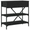 vidaXL Console Table Black 75x34.5x75 cm Engineered Wood