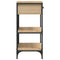 vidaXL Console Table Sonoma Oak 75x34.5x75 cm Engineered Wood