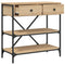 vidaXL Console Table Sonoma Oak 75x34.5x75 cm Engineered Wood