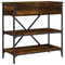 vidaXL Console Table Smoked Oak 75x34.5x75 cm Engineered Wood