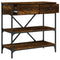 vidaXL Console Table Smoked Oak 75x34.5x75 cm Engineered Wood