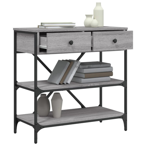vidaXL Console Table Grey Sonoma 75x34.5x75 cm Engineered Wood