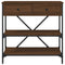 vidaXL Console Table Brown Oak 75x34.5x75 cm Engineered Wood